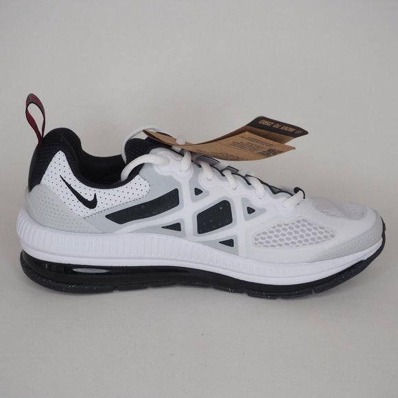 Nike Air Max Genome Se1 GS Boys Shoes Running White Black - Picture 2 of 11